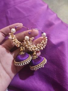 Silk Jhumkas
