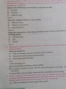 Class 12 Physical Education