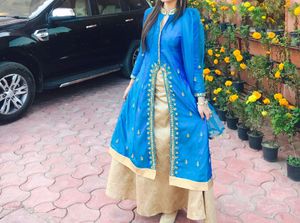 Long Kurti With Skirt And Dupatta