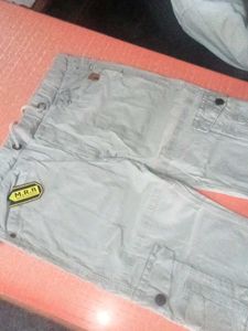 Gray Cargo Joggers
