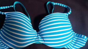 Striped Blue Bra