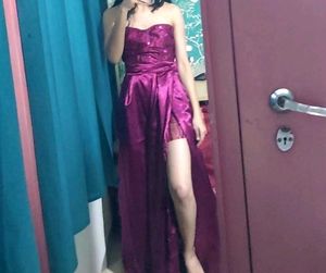 Designer Slit Cut Skirt Gown All Size