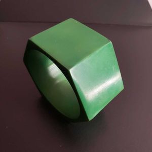 Green Bangle Bracelet