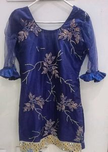 Blue Patiyala Suit