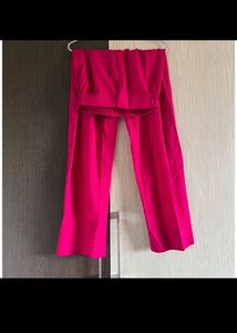 Bandhini Style Suit 3 Piece Suit- Long Inner, Detachable Shrug, Pant And Dupaata.