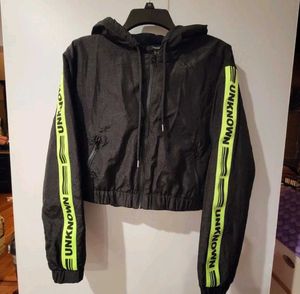 FOREVER 21✨❤️Black & Lime Textured Jacket