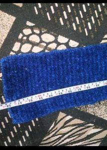 Blue Knitted muffler