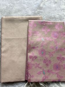 Premium Banarasi unstitched suit with dupatta set