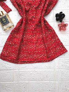Festive Halter Neck Short Kurti🎀