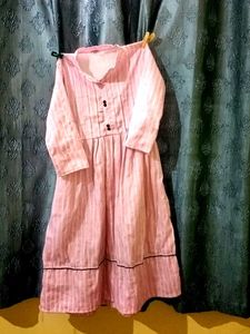 Pink Striped Fabric