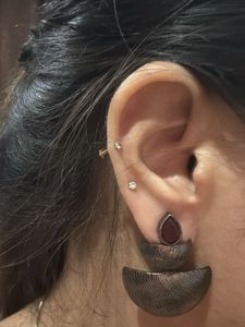Oxidized Earrings with free Maang Tikka