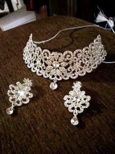 Sparkling Rhinestone Choker Set