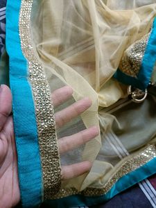 Lehenga With Long Cut Top N Dupatta