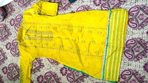 Yellow Embroidered Kurta Set