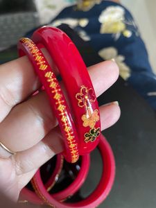 Beautiful Red Bangles