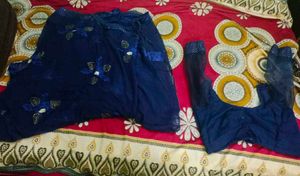 Elegant Blue  Complete Saree With Blouse