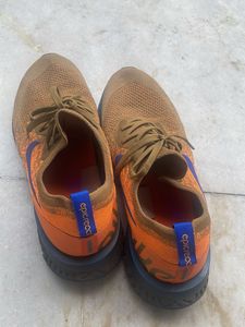 Nike Epic React Flyknit Running Shoes Orange/Blue
