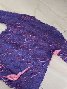 Textured Purple Top