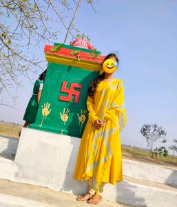 Yellow Anarkali Kurta Set
