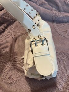 SAVANA WHITE SOLID HOBO BAG