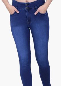 Dark Wash High-Waisted Skinny Jeans