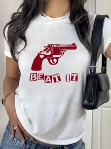 Graphic Print White T-shirt