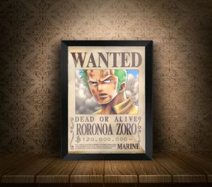 Wanted RORONOA ZORO Dead or Alive Frame 1 Pc Anime