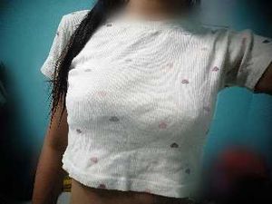 Cute Heart Print Tee