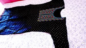 Embroidered Blue Kurta