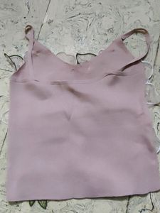 Sexy Mauv Pinkish Sleevles Top