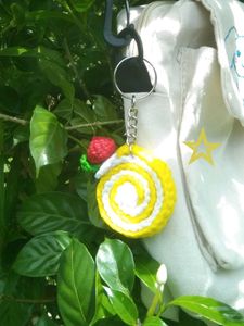 Swiss Roll Keychain