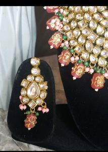 Beautiful Pink Kundan Bridal Set