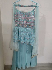 Elegant Kurta Set with sharara and dupatta