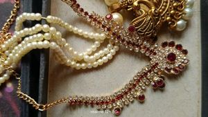 beautiful  white  beads chains