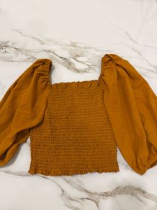 Puff Sleeves Top🧡