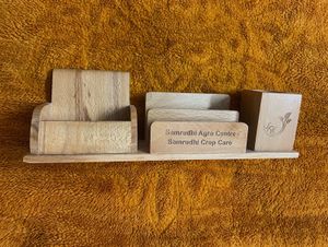 3 In 1 Wooden Desk Organizer