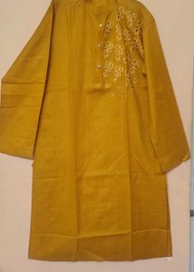Mustard Colour Punjabi Like New For Men Size 42