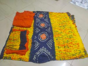 Bandhani Print Dress Material