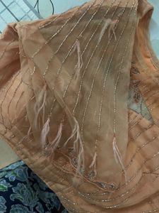 Peach Embellished Blouse