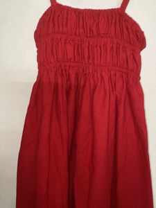 Philippines Red Maxi linen dress