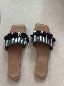 Embellished boho Flat Sandals