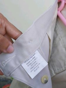 Cream Color Casuals/Pants Men&#39;s