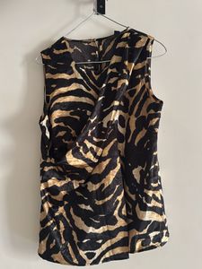 Animal Print Sleeveless Top