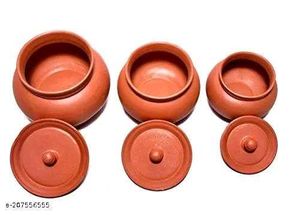 Clay Pots  (Set of 3) Small, Medium, Large