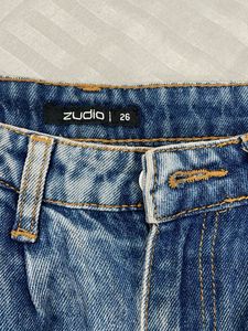 Acid Wash Denim Joggers