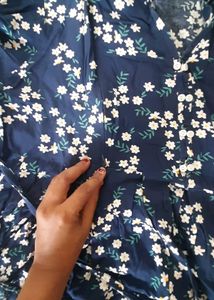 Floral Maternity Dress With Feeding Zip