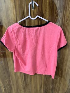 Pink Crop Top