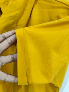 Yellow Hoodie like top - Casual Comfort