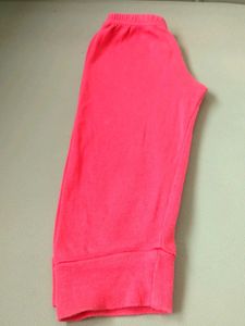 Soft Cotton Leggings - Coral