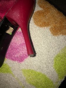 Maroon ,Embellished Heels
